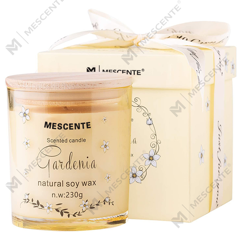 M&Scent ručně vyráběný luxusní skleněný držák Spiritual Ceramics Pillar Vanilková vonná svíčka s krystaly