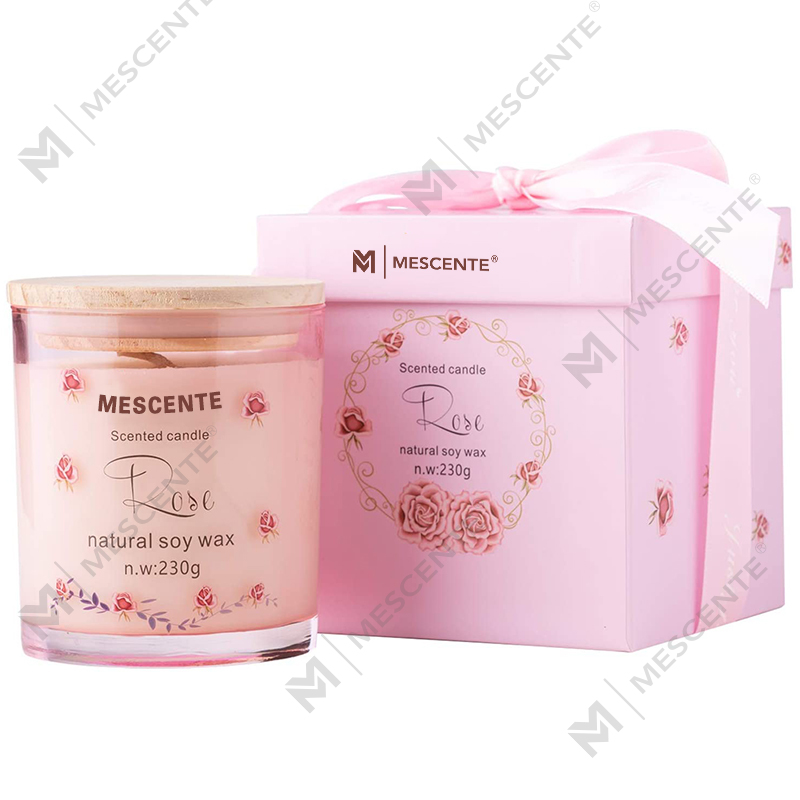 M&Scent ručně vyráběný luxusní skleněný držák Spiritual Ceramics Pillar Vanilková vonná svíčka s krystaly
