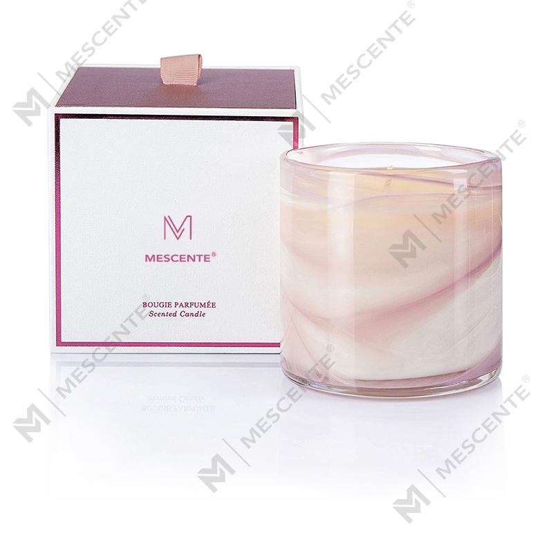 Velkoobchod M&Scent na míru, velké luxusní kávové svíčky se silnou vůní levandule, dárková sada ve velkém