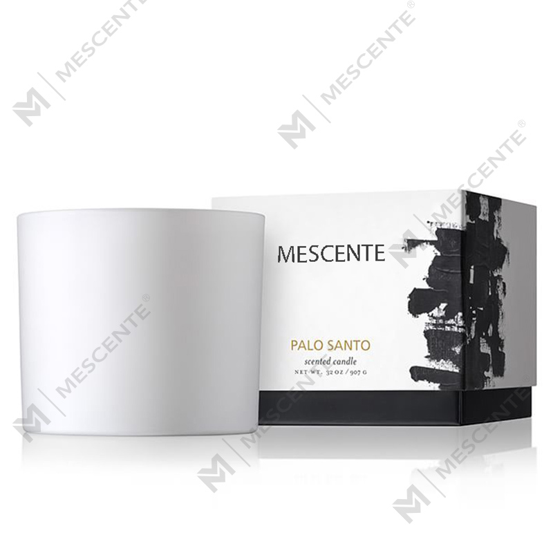 M&SCENT Přírodní vánoční široce používaná skleněná dóza vonná svíčka ze sójového vosku se skládací krabičkou