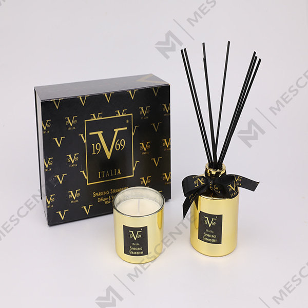 M&Scent Home Vonný rákosový difuzér Dárková sada s vonnou svíčkou A29260-2