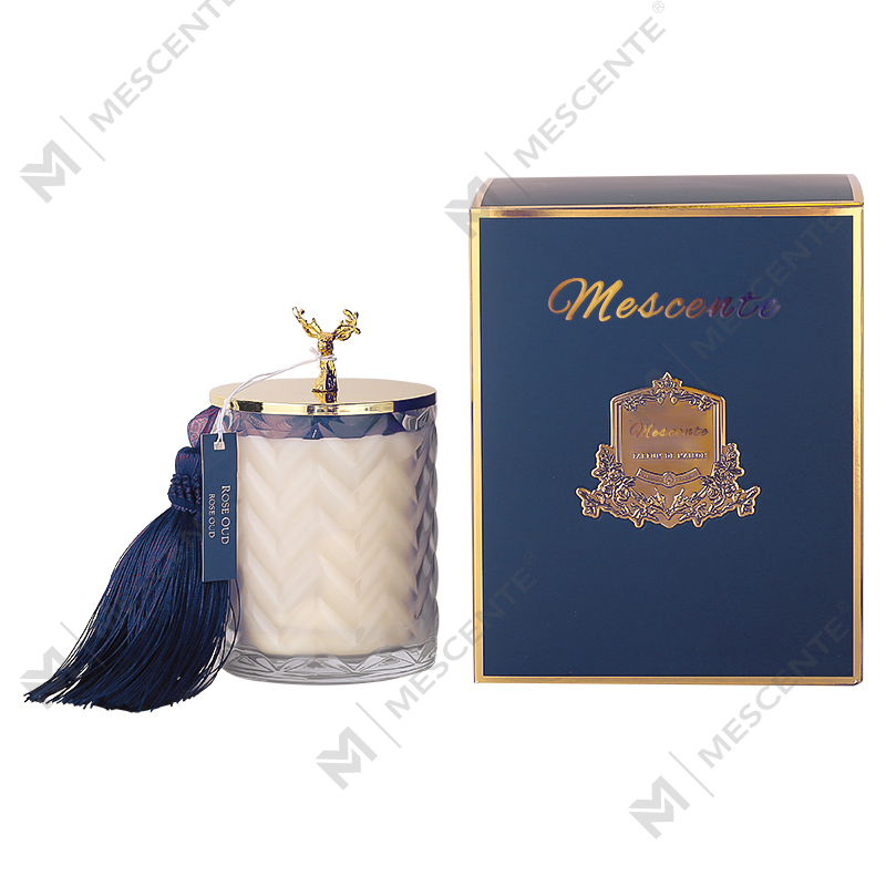 M&Scent Velkoobchody Vlastní soukromá etiketa Nádoba Aromaterapie Vonná vůně Sojové svíčky s krystaly