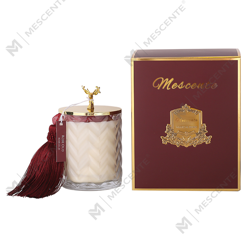 M&Scent Velkoobchody Vlastní soukromá etiketa Nádoba Aromaterapie Vonná vůně Sojové svíčky s krystaly