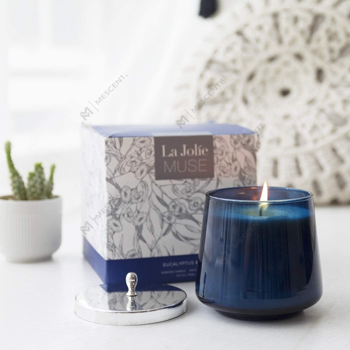 M&Scent 100% přírodní aromaterapeutická kniha vonná sojová svíčka pro domácnost, velké sklenice vonné svíčky