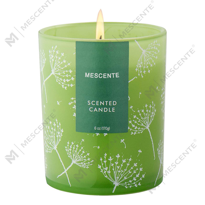 M&S scent Custom Shaped Logo Print Ukázka Aromaterapie Vonné svíčky, Vonné svíčky se sušenými květinami