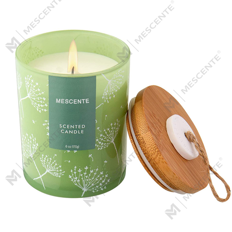 M&S scent Custom Shaped Logo Print Ukázka Aromaterapie Vonné svíčky, Vonné svíčky se sušenými květinami