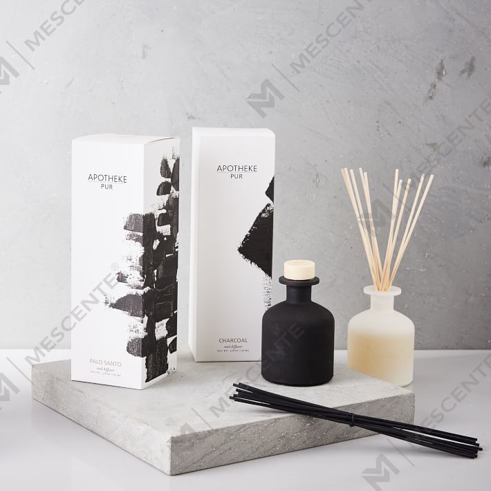 Mescente Luxury 180ml přizpůsobená skleněná láhev rákosový difuzér esenciálního oleje pro hotely