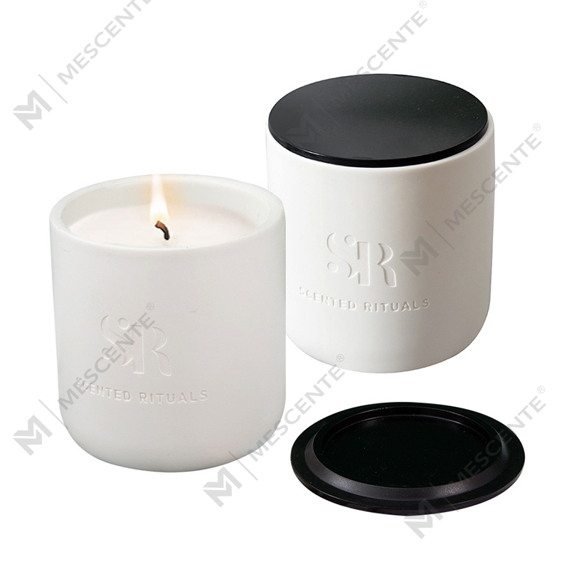 M&S vůně Custom Logo Levné keramické dózy s dřevěným víčkem Svíčka, luxusní svíčky z kokosového vosku