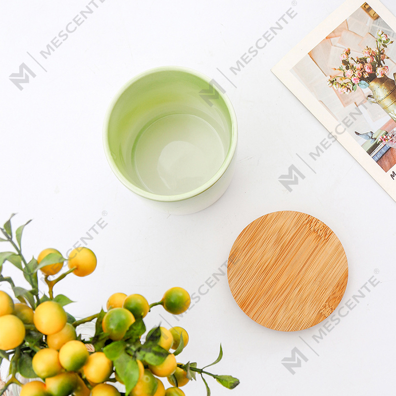 M&Scent Private Label Domácí dekorace Vlastní vonné svíčky v keramických sklenicích na svíčky