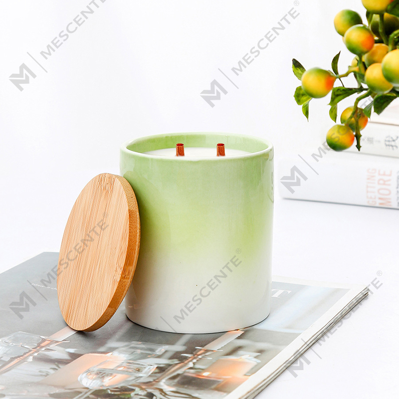 M&Scent Private Label Domácí dekorace Vlastní vonné svíčky v keramických sklenicích na svíčky