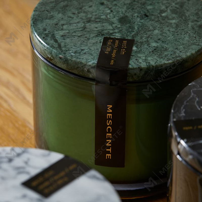 Velkoobchod Low Moq Luxury Unlabeled 2 Wick Vitrina Marble Licked Candle