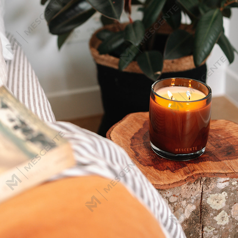 Luxusní privátní značka Vanilla Starry vonná svíčka s dřevěnou klapkou