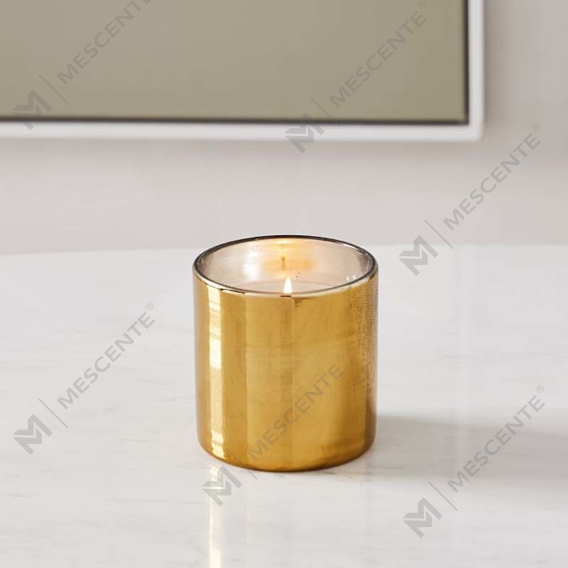 Amazon Luxury Custom Gold Print Logo Černá skleněná dóza vonná sojová vosková svíčková dekorace Dárková sada