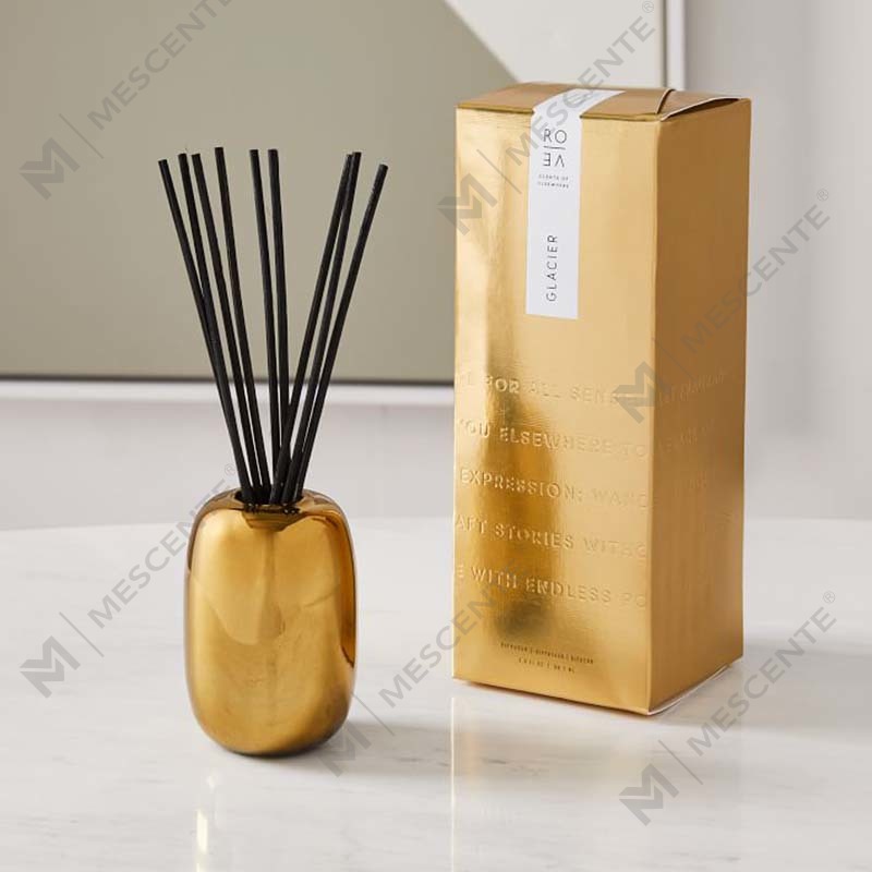 Amazon Luxury Custom Gold Print Logo Černá skleněná dóza vonná sojová vosková svíčková dekorace Dárková sada