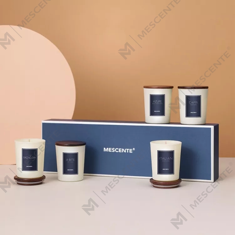 M&scent velkoobchod privátní značka vonné oleje vonné svíčky luxusní s víčkem, aromaterapeutická svíčka