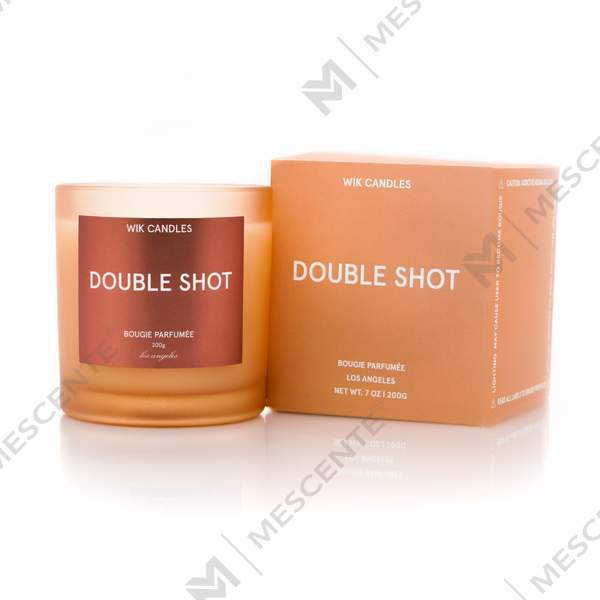 M&Scent velkoobchodní luxusní dekorace na zakázku z černého skla vonné svíčky ze sójového vosku