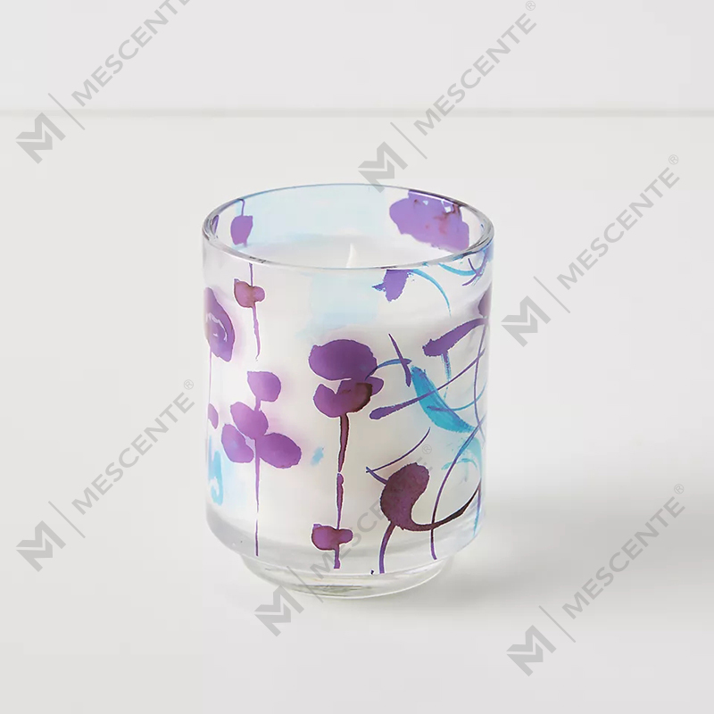 M&Scent Luxury Custom Decoration Private Label 3 Wick A Sunday Painter Glass Křišťálové vonné svíčky ze sójového vosku