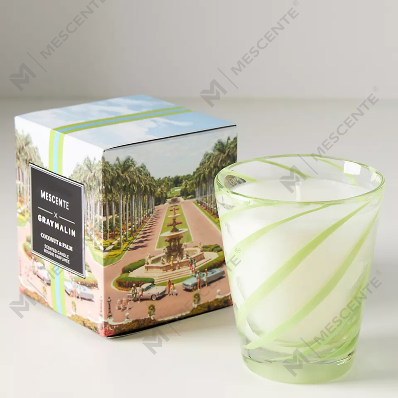 Svatební vonné svíčky s osobním logem M&Scent Luxury White Soy Wax