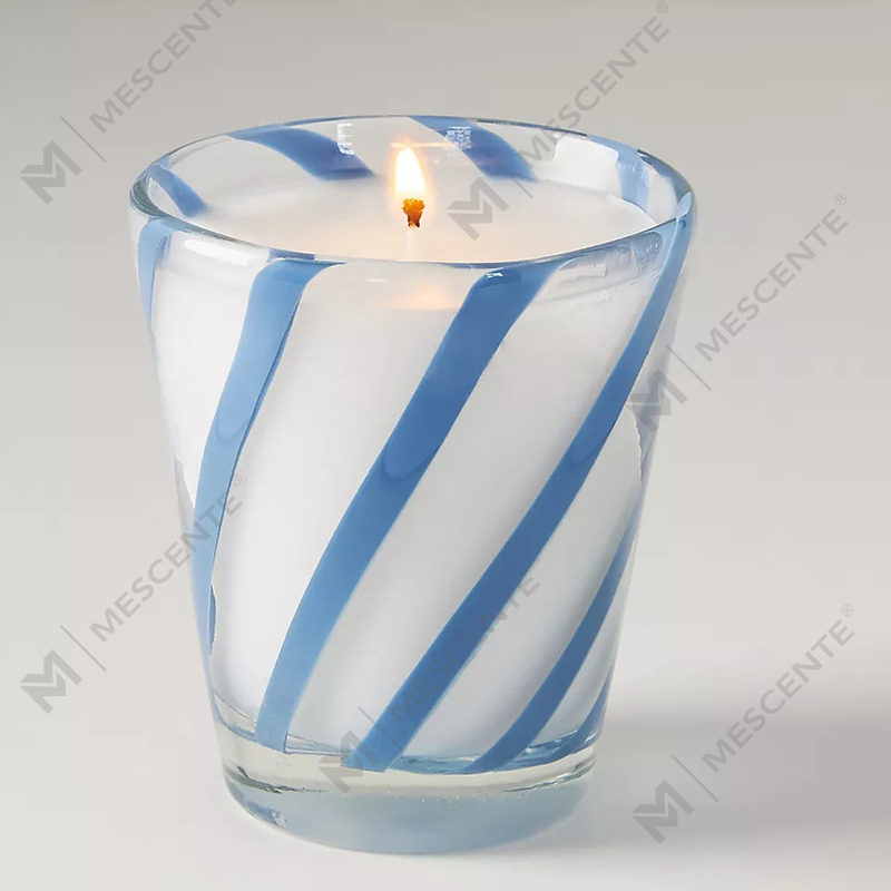 Svatební vonné svíčky s osobním logem M&Scent Luxury White Soy Wax