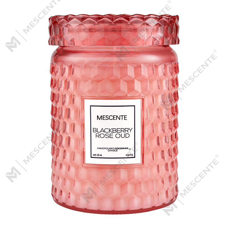 M&Scent vlastní vánoční dekorace Blackberry Rose Oud Icon Svíčka