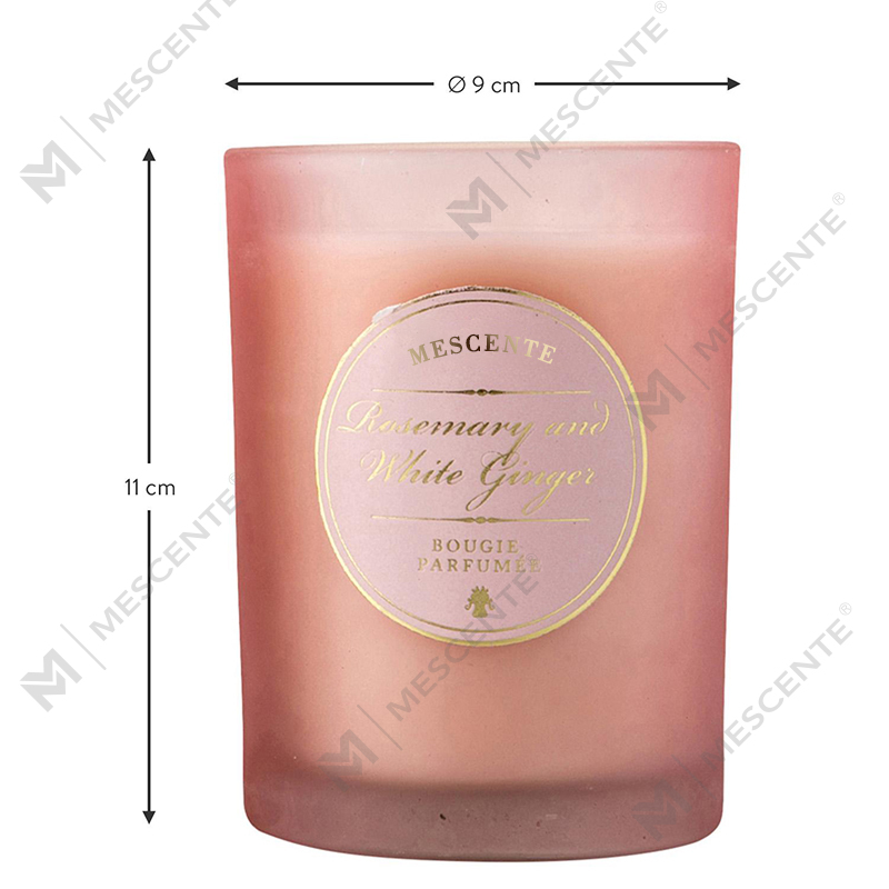 Luxusní vánoční bílé vonné svíčky s osobním logem M&Scent