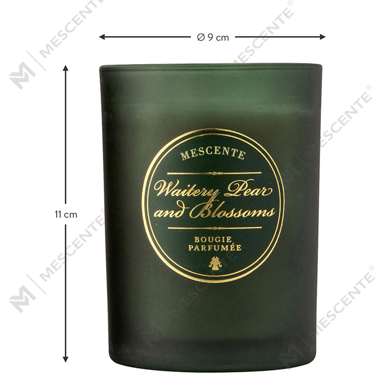 Luxusní vánoční bílé vonné svíčky s osobním logem M&Scent