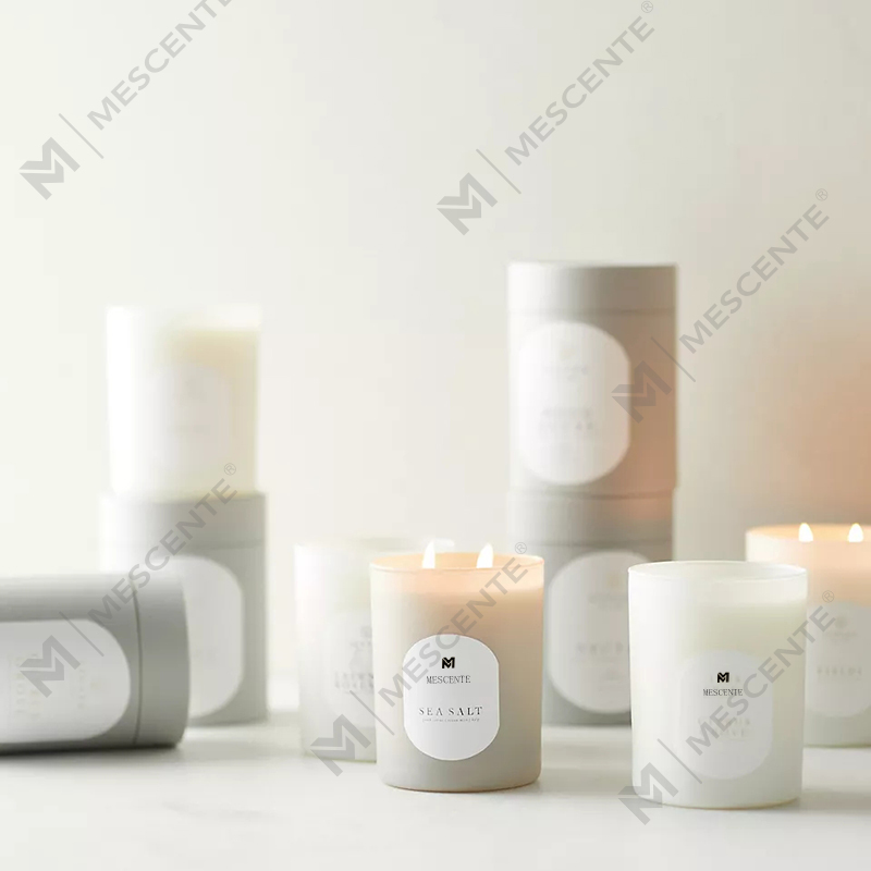 M&Scent Custom Logo Meditace Netoxické kameny Bylinkové ručně nalévané přírodní vonné křišťálové svíčky ze sójového vosku