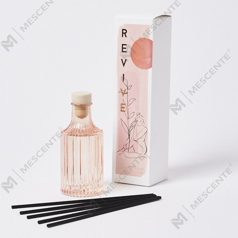 M&Scent Custom 100 ml 200 ml skleněná láhev Tatakan Untuk Flower Reed difuzér