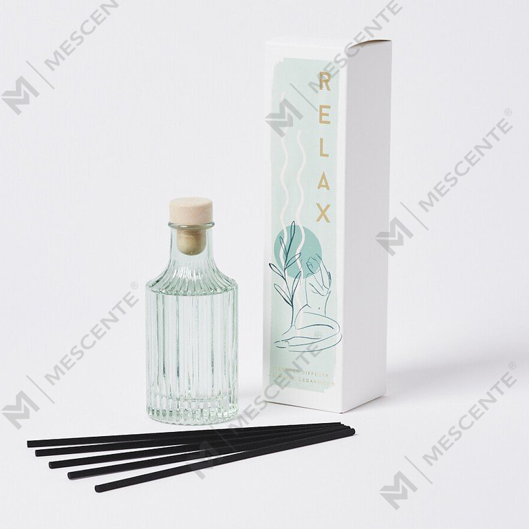 M&Scent Custom 100 ml 200 ml skleněná láhev Tatakan Untuk Flower Reed difuzér