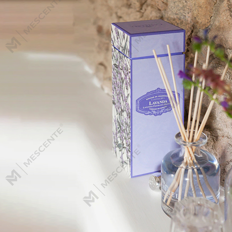 Luxusní jarní 400ml ekologické růžové lahve Cement šedá kůže Magnolia Vůně květinové tyčinky Reed difuzér